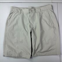 Under Armour Shorts Mens 36 Brown Golf Chino Active Nylon Stretch - $26.35 CAD