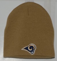 NFL Team Apparel KZ083 Licensed Los Angeles Rams Tan Knit Cap - $17.99