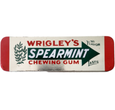 2010s Wrigley's Spearmint Gum Large Tin Candy Advertisement Collectible ... - $19.99 2010s Wrigley's Spearmint Gum Large Tin Candy Advertisement Collectible ... - $19.99