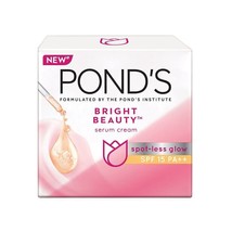 Pond&#39;s Bright Beauty Serum Cream Sport Less Glow Dark Circle SPF 15PA++ 35g - £7.63 GBP