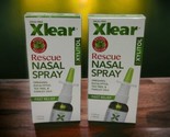 2x Xlear Rescue Nasal Spray with Xylitol Herbal Sinus Relief Drug-Free E... - £22.90 GBP