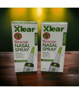 2x Xlear Rescue Nasal Spray with Xylitol Herbal Sinus Relief Drug-Free E... - £22.70 GBP