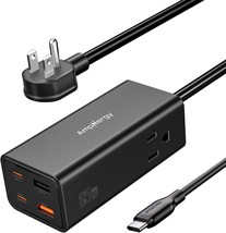 USB C Charger 6 in 1 Fast Charging 65W GaN III Portable Power Strip USB C Desk C - £69.93 GBP