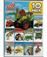 ALL ABOUT 10 PACK - Trains Trucks Dinosaurs Military Helicopters Motorcy... - $186.01 MXN