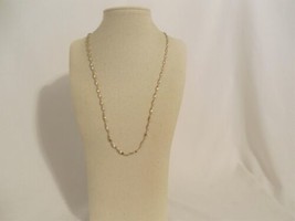 Department Store 22.5” 18k Gold/Sterling Silver Twirled Chain Necklace A844 $70 - £26.43 GBP