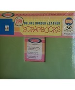 2-Memory Stor Deluxe Bonded Leather Scrapbooks Cream 30 Pgs Ea Lignin &amp; ... - $799.80 MXN