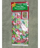 CHRISTMAS GIFT or TREAT BAGS 41 cellophane various designs colors (D) - £2.35 GBP