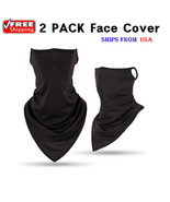 2 PCS Face Neck Cover Gaiter Tube Bandana Headband Guard Scarf With Ear ... - $25.46 CAD