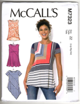 McCall&#39;s M7323 Misses Large to  XXL Tops and Tunics  Uncut Sewing Patter... - £11.61 GBP
