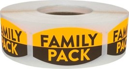 Family Pack Label Grocery Market Stickers 0.75&quot; x 1.375&quot; 500 ct Roll - $5.93