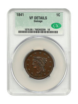 1841 1C CACG VF Details (Damage) - $101.85