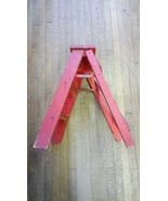 Vtg 2-Step Wood Folding Ladder Stool 21&quot; Inches Plant Stand Book Shelf D... - €49,87 EUR
