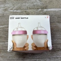 Comotomo Baby Bottle, Pink, 5 Ounce, 2-Pack -Open Box/Damaged Box - $15.72