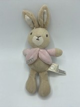 Beatrix Potter Peter Rabbit Flopsy Rattle Plush Stuffed Animal Pink 8” - £7.50 GBP