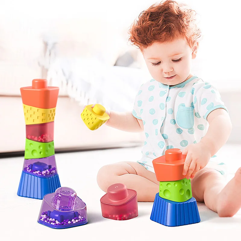 Baby Sensory Stacking Building Blocks Toddler Montessori Educational Toys for - £17.72 GBP+