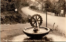 Vtg Postcard 1920s RPPC Rotary Club Wheel - Columbia River Highway OR Oregon - £30.93 GBP