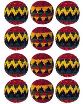 Turtle Island Imports Set of 12 Hacky Sacks - Rasta - £21.30 GBP