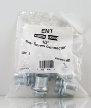 Hubbell Raco 1/2 in. Uninsulated EMT Set-Screw Connector 2002B5-HD (5-Pack) - $8.42