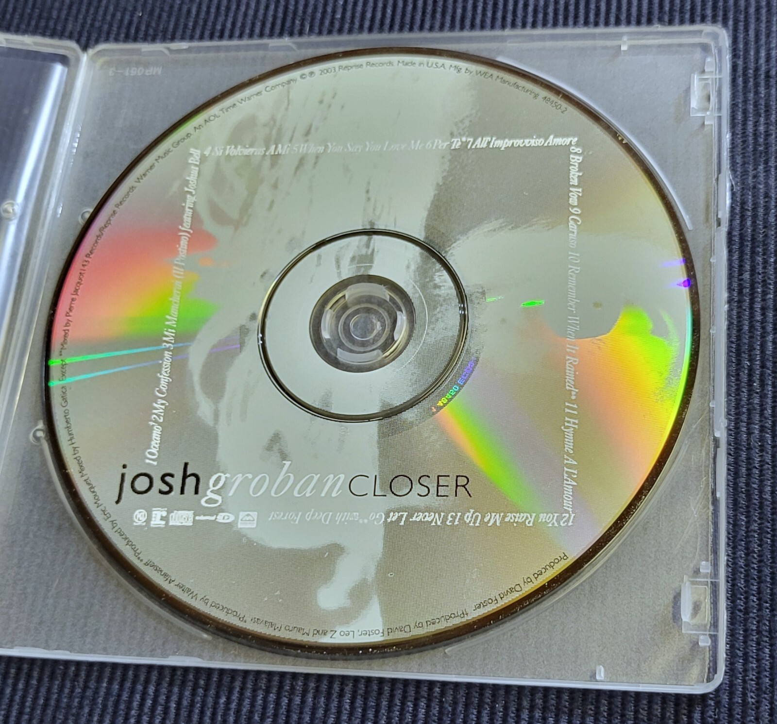 Closer by Josh Groban (CD, 2003 Reprise Records) - $5.93