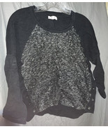 Madewell Women&#39;s Tweed Front Sweater 3 Button Sides Size Large L LOW $ - £13.03 GBP