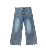 Kut by the Kloth Charlotte High Rise Culotte 12 Raw Hem Wide Leg Light Wash - $29.99