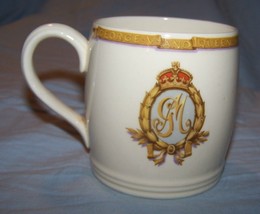 Vintage 1935 Commemorative King George Queen Mary British Pottery Mug - £14.78 GBP