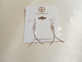 Giani Bernini 1-3/4&quot; Sterling Silver Curved Wire Earrings L828 $50 - $21.11