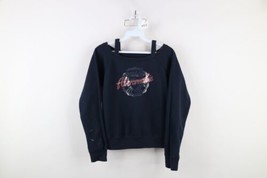 Vtg Y2K Babydoll Abercrombie &amp; Fitch Womens Small Spell Out Cropped Sweatshirt - $59.35