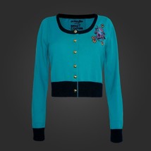 Otto &amp; Victoria Otto Octopus Teal 100% Cotton Cropped Cardigan L MSRP $4... - £19.74 GBP