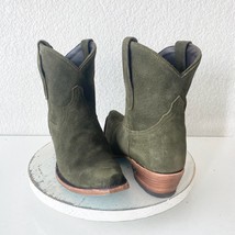 Lane EMMA JANE Womens Cowboy Bootie 9 Green Suede Western Cowgirl Ankle ... - $133.65