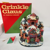 POSSIBLE DREAMS CRINKLE CLAUS FIRE STATION 1998 CHRISTMAS VILLAGE 659660... - £20.39 GBP