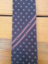 Vintage Lilly Dache Handmade Italian Equestrian Designer 100% Silk Tie I... - £108.16 GBP