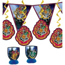 Harry Potter Hogwarts Decoration Kit 7 Pieces Birthday Party Supplies New - $9.95