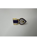 Purple Heart Paw Pin 3.2cm - £9.48 GBP