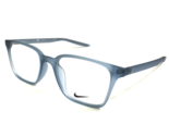 Nike Sunglasses Frames 7126 401 Clear Polished Gray Square Thin Rim 50-1... - $65.23