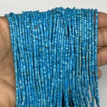 1 strand, 1-2mm, Tiny Size Synthetic Turquoise Beads Strand Tube @Afghan... - £2.50 GBP