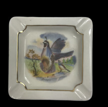 Cyril A. Lewis Ashtray Birds Pheasant Mallard Quail Square 4.5”X4.5” - $15.00