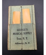 Vtg 1900s George&#39;s Musical Supply Reeds &amp; Cloth Pouch Advertising Albany... - $366.58 MXN