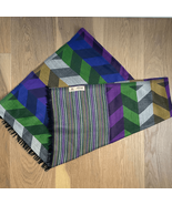 Girnar Shawl Scarf 100% New Wool Purple Green Grey Royal Blue Bronze 28”... - $749.95 MXN
