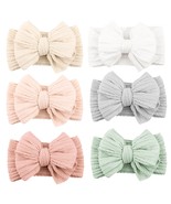 Handmade Baby Headbands Soft Stretchy Hair Bands with Bows for Newborn I... - £26.70 GBP