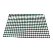 Vintage Plaid Green Tea Towel Kitchen Cottage Country Core Decor Large 2... - £14.72 GBP