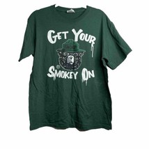 Vintage 90’s Smokey The Bear  Get Your Smokey On T Shirt Size Large Gree... - £12.22 GBP