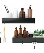2 Pack Black Shower Caddy with Hooks and Shelves - €68,30 EUR