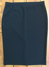 Vince Camuto Black Pencil Work Skirt XS 30&quot; Waist 24&quot; Knee Length - $14.99