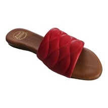 Andre Assous Rylee Featherweights Red Leather Quilted Flip Flop Women’s ... - £91.89 GBP