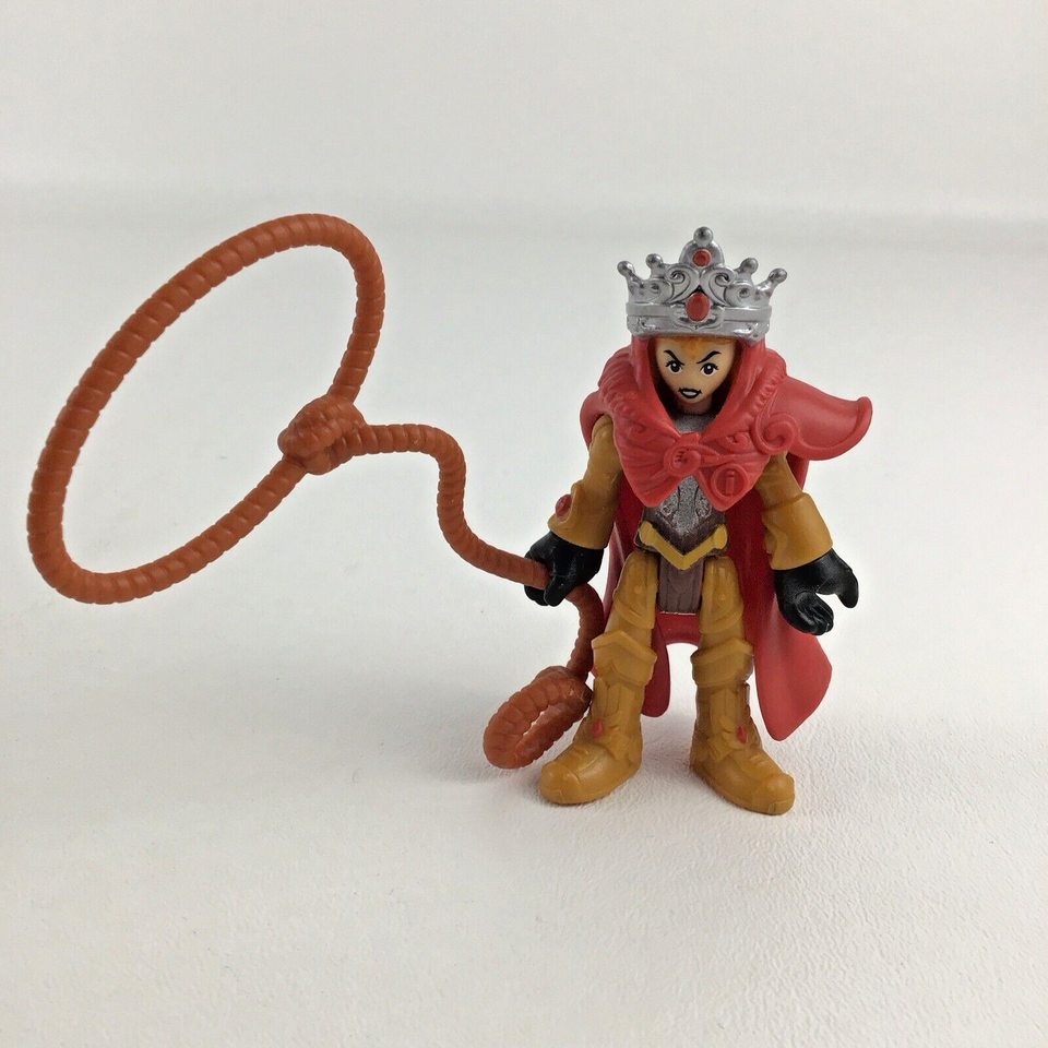 Fisher Price Imaginext Battle Warrior Queen Action Figure Lasso Cape Cro... - $14.80