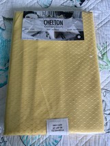 New Chelton Yellow Fabric Tablecloth 60&quot; X 84&quot; Stain Resistant Water Repellent - £27.68 GBP