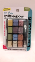 EYESHADOW BOLD LAColors 12color Shade & Highlight Eye Shadow Urban #C68684 - $9.88