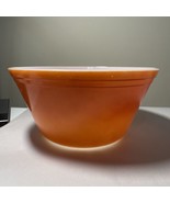 Vtg Federal Glass Orange MCM Mixing Bowl heat Proof Medium Large - £20.37 GBP