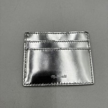 NWD Madewell The Leather Card Case Wallet, Silver - $14.84